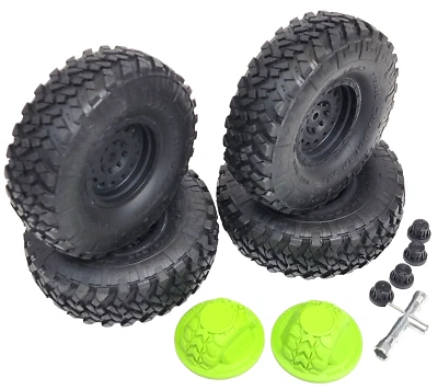 (4) Axial SCX10 ii Deadbolt 1.9 Method Wheels Nitto Grappler Tires Cones & Nuts - Image 1 of 4