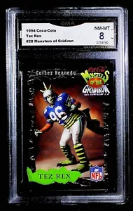 1990 Coca-Cola #28 Tex Rex Monsters of the Gridiron GMA 8 NM-MT - Bild 1 von 2