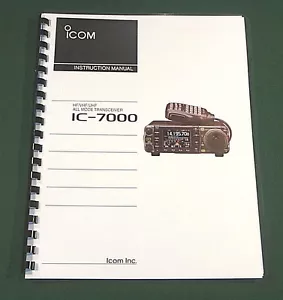 Icom IC-7000 Bedienungsanleitung: Premium Karte Lager Abdeckungen (in Farbe) 32 Pfund Papier - Bild 1 von 1