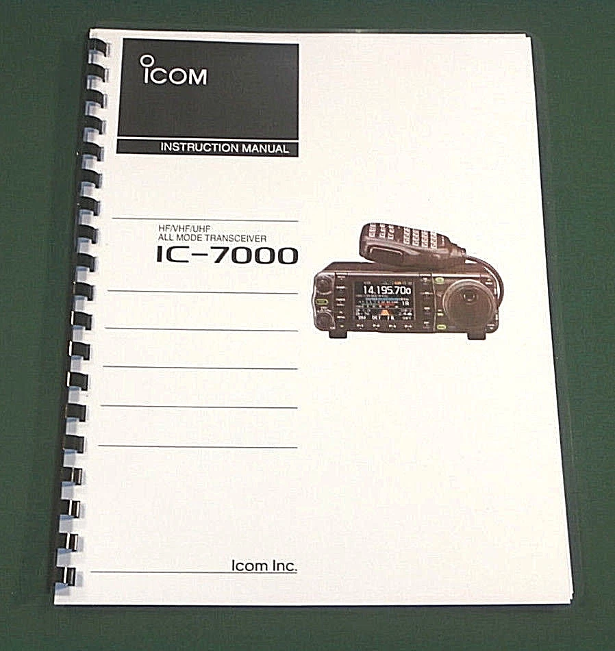 Icom IC-7000 Instruction Manual: Premium Card Stock Covers (In Color) 32lb Paper - Image 1 of 1