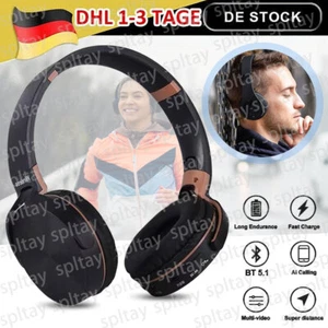 2025 Bluetooth Kopfhörer Kabellos HiFi Stereo TV Headset Over Ear für Handy MP3 - Bild 1 von 9