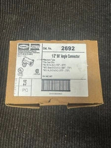 25 piezas Hubbell Raco 2692 1/2" 90º Conector Ángulo Apretar Tipo Zinc - Imagen 1 de 6