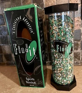 FIND IT Sports Version Green A Contained Adventure Spin Twist Shake Game EUC - Picture 1 of 3