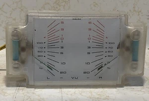 Akai Dual VU Meter Assembly May Fit Cassette or Reel to Reel Models Untested - Picture 1 of 5