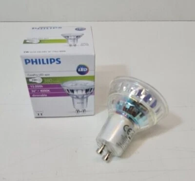 GU10 PHILIPS Corepro X 5 LED Spot LAMP, 5W=50W, DIMMABLE. 380 lumen (4000k) - Image 1 of 4