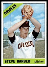 1966 Topps Steve Barber z Baltimore Orioles #477