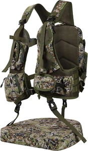 Turkey Vest with Seat: Lightweight Turkey Hunting Vest with Game Pouch, Adjustab - Picture 1 of 9