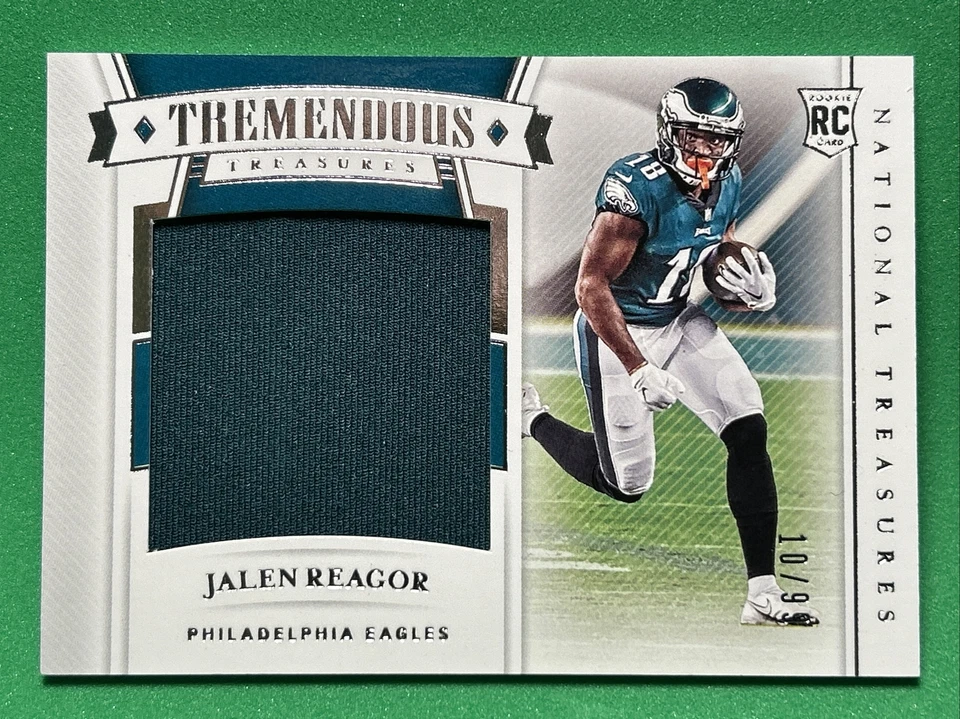 2020 National Treasures Tremendous Treasures Rookie Material #20 Jalen Reagor/99 - Image 1 of 3