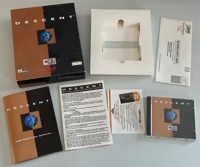 PC Game Descent CD-ROM Big Box Complete w/Disc Manual 1995 Interplay Nice! - Image 1 of 4