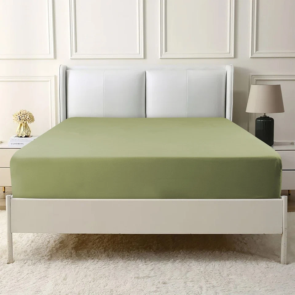 "Sábana Ajustable Completa 16"" Bolsillo Extra Profundo Elástico Sábanas Twin Completo King Queen" Foto 1 de 1