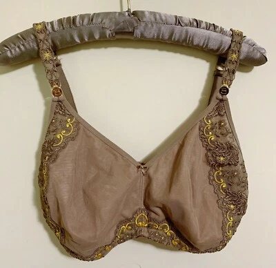 Sujetador cómodo de enfermería Bravado 38DD cobertura completa bordado topo sin alambres Foto 1 de 4