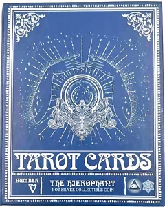 Cartas del Tarot 2022 Hierophant Niue 1oz. Barra de plata coloreada .999 - Imagen 1 de 4