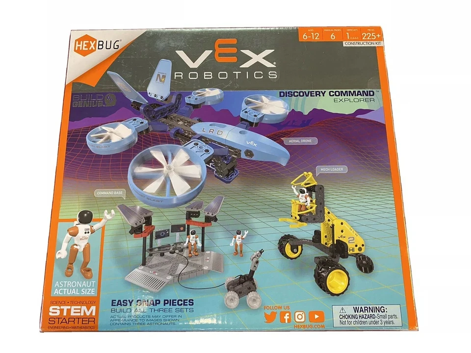 VEX Robotics 3 New In Box Zip Flyer Discovery Command Rescus Division Explorer - Image 1 of 4