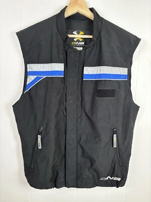Descente Mens Black DN2 Sleeveless Ski Vest L Reflective Accents Zipper Pockets - Image 1 of 4