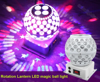 Ballroom KTV flash rotating stage lighting color LED magic ball DJ disco lights - Image 1 of 4