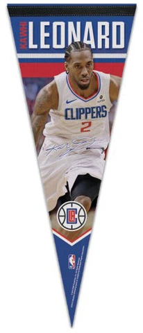 KAWHI LEONARD Los Angeles Clippers NBA Premium Felt Wincraft PENNANT Cover