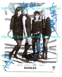 THE BANGLES SIGNED AUTOGRAPH AUTOGRAPHED 8x10 RPT PROMO PHOTO SUSANNA HOFFS + - Picture 1 of 1