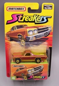 “MATCHBOX” STREAKERS SF-46 CHEVY EL CAMINO **BROWN & GOLD** MINT CARDED - Picture 1 of 5