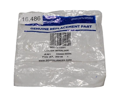 Interruptor de puerta de bloqueo para lavavajillas GE WD21X10224 Foto 1 de 2