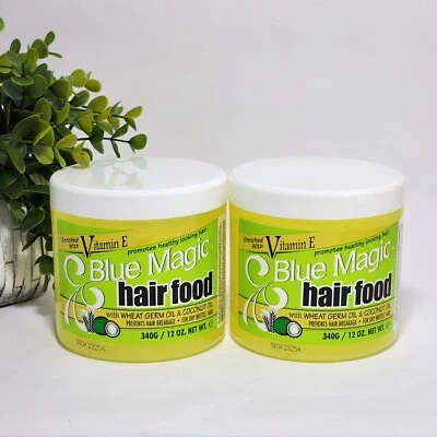 Blue Magic Hair Food with Vitamin E, Wheat Germ Oil and Coconut Oil 12 oz 2-Pack - Image 1 of 2
