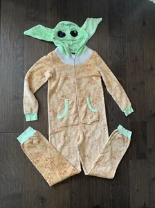 Disney Star Wars Mandalorian Grogu One Piece Pajama Sleepwear Yoda sz. S - e6 - Picture 1 of 21