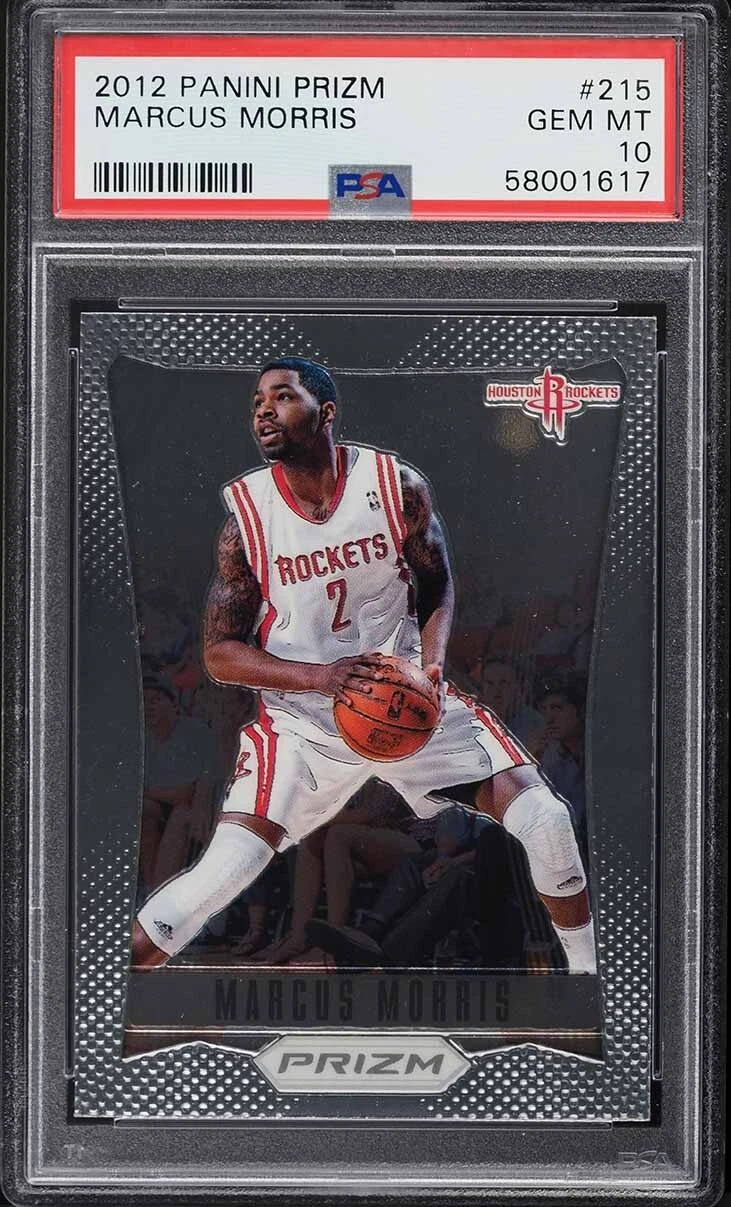 2012 PANINI PRIZM MARCUS MORRIS ROOKIE #215 PSA 10 GEM MINT POP 37