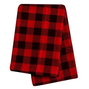 Brown Buffalo Check Flannel Swaddle Blanket 48x48 Inch 100 Cotton - Picture 1 of 7