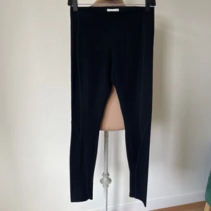 Helmut Lang Reflex Stitch Seam Accent Black Stretch Gabardine Legging Pants XS - Picture 1 of 12