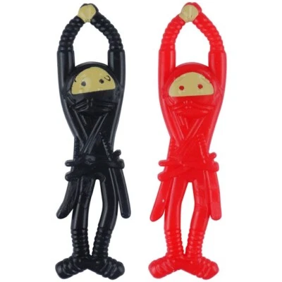 Ninja Flinger Flying Ninja Sticky Stretch Toy Kids Party Bag Filler