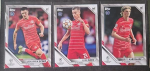 LOTE RC 3 CARTAS FC SALZBURG 2022 Topps Champions League SESKO/SUCIC/KJAERGAARD - Imagen 1 de 2