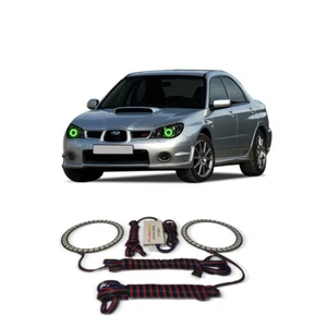 Bright Green Angel Eye Headlight Halo kit for Subaru Impreza 06-07 - Picture 1 of 2