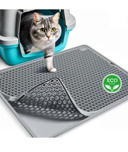 Pupmate Cat Litter Mat | Litter Box Trapping Mat for Kitty Waterproof Anti-Track - Picture 1 of 9