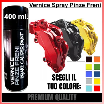 Vernice Spray per Pinze Freni Lucido ad Alta Temperatura Rosso Nero Tuning Auto - Immagine 1 di 4