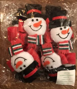 set of 8 snowman napkin rings new in package current usa inc - Picture 1 of 5