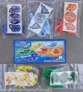 Satz Kinder Game Schleudern mit allen BPZ und Aufkleberfolien 2009 UeEi Ferrero - Imagen 1 de 1