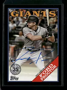 2023 Topps #88BA-FP 1988 Topps 35th Anniversary Autographs Black Ford Proctor - Picture 1 of 2