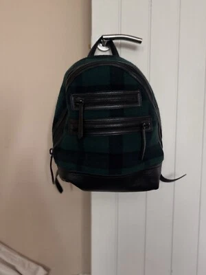 Mochila Mulberry Tartán Verde Kenrick Lana Y Cuero En muy buena condición Foto 1 de 4