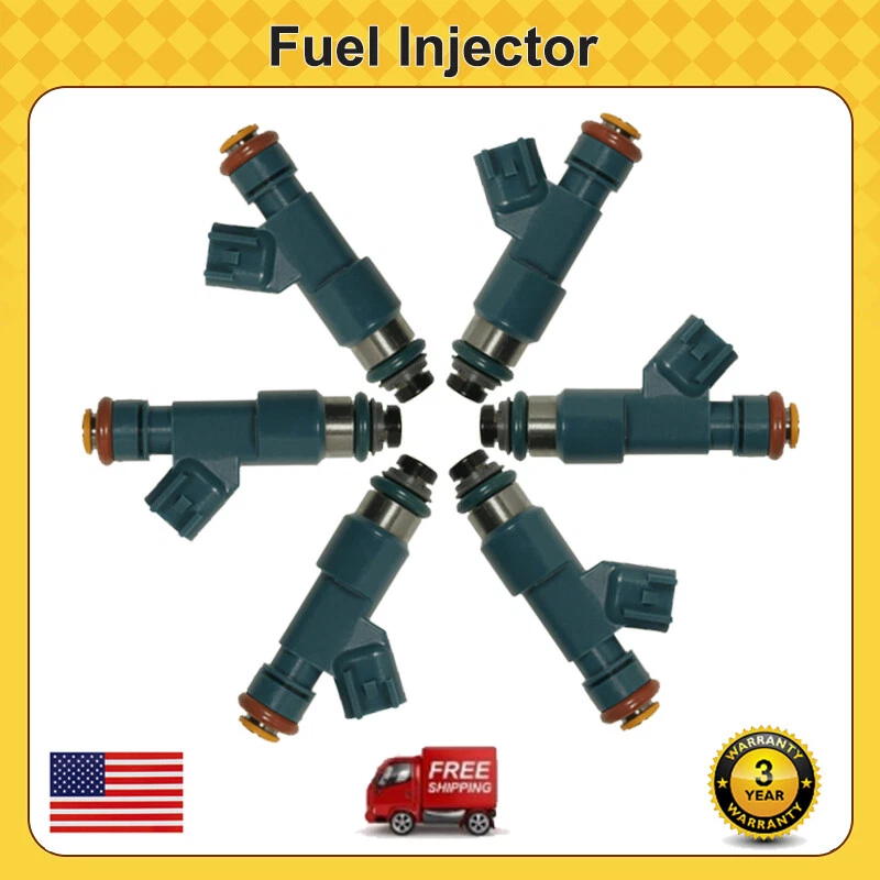 Juego de 6 inyectores de combustible nuevos FJ1066 para Volvo S80 3,2 L 2007-2014 Volvo V70 2008-10 Foto 1 de 4