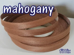 Bandas de borde de chapa de caoba de madera real prepegada 22 mm 40 mm 50 mm - Imagen 1 de 5