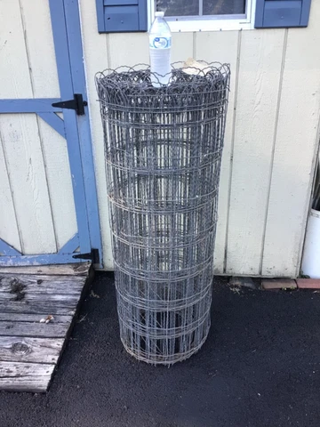 Architectural Antique Garden fence Braided Wire Fencing vintage roll unused NOS Cover