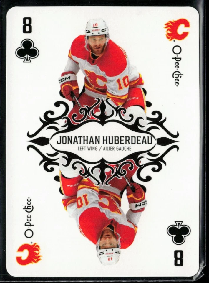 2023-24 O-Pee-Chee Playing Cards Jonathan Huberdeau #8C - Image 1 of 2