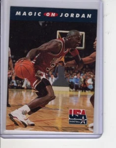 1992 SKYBOX NBA PROPERTIES MAGIC ON MICHAEL JORDAN BASKETBALL CARD #105 EX - Picture 1 of 1