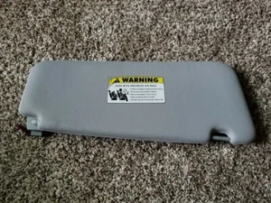 BMW E60 5-Series 525 528 535 550 Left Drivers Sun Visor Gray CLOTH 2004-2010 OEM - Picture 1 of 2