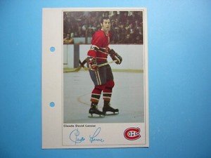 1971/72 COLUMBIAN NHL ACTION HOCKEY PHOTO CLAUDE LAROSE SHARP!! TORONTO SUN