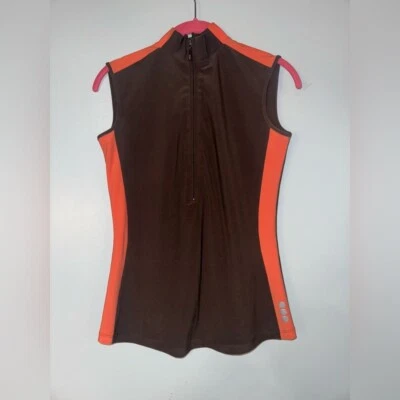 Joefit Mujer Spandex Chaleco Talla XS Naranja Marrón Golf Ligero Foto 1 de 4