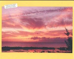 'PINATUBO' SONNENUNTERGANG HAISBUCHT HALEIWA OAHU GICLÉE FOTOGRAFIE AUF DUNKEL 8x10" MATT - Bild 1 von 1