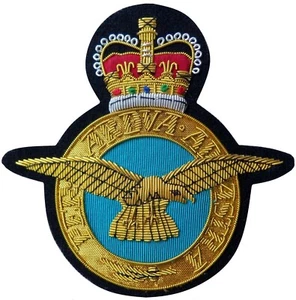 Insignia de parche de la Royal Air Force RAF CABLEADO DORADO - LICENCIA MOD - Imagen 1 de 5