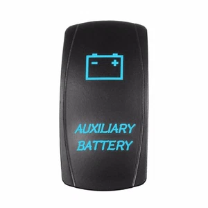 POLARIS RZR 800 XP900 Dual BackLit BLUE LED Auxiliary Battery Rocker Switch - Bild 1 von 6