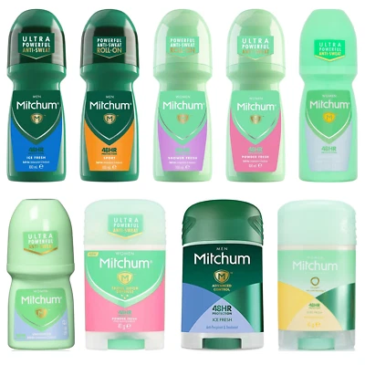 Mitchum Ultra Powerful Anti-Sweat Roll-On And Deodorant Stick Choose Yours