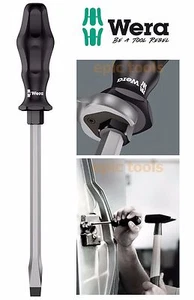 WERA 018274 Kraftform 932 ChiselDriver Hammer-Thru 14mm x 250mm Slot Screwdriver - Picture 1 of 8